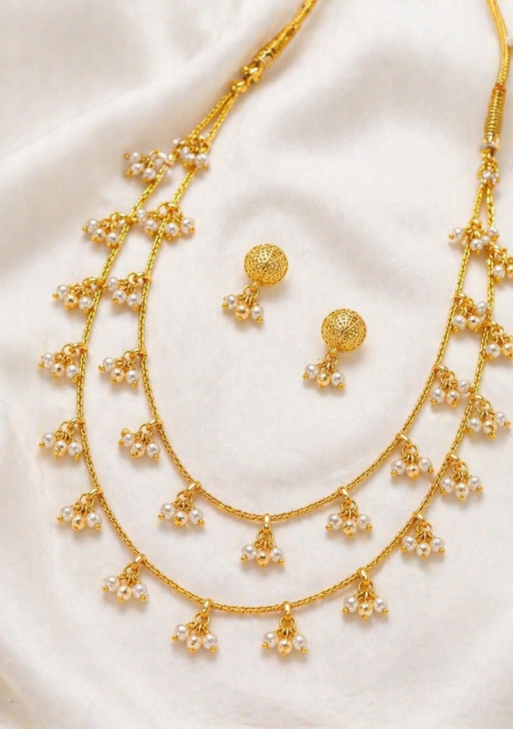 Pearl Dew Cascade Necklace