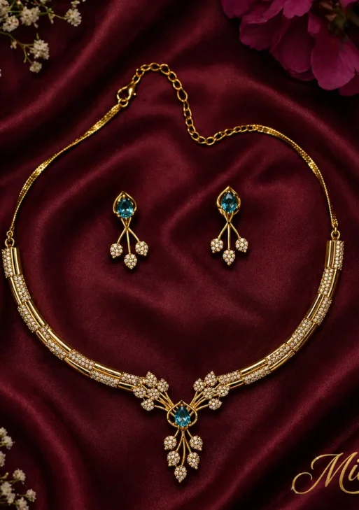 ADSingleStonesimpleNecklace (ADSSN001)