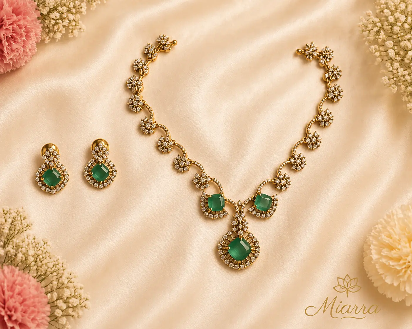 ADStone3DiamondNecklace (AD3DN001) - Image 1
