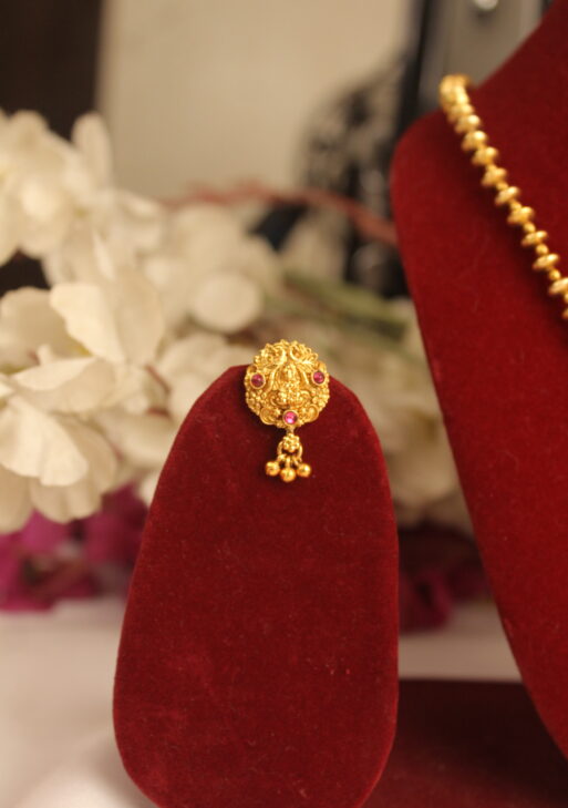 Emerald Lakshmi Aura Necklace Set