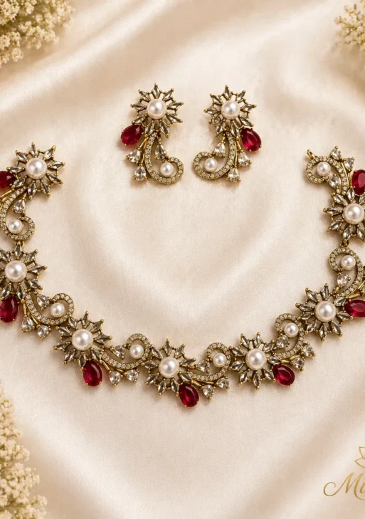 ADstonewithPearlKokkeNecklace (ADPKN001)
