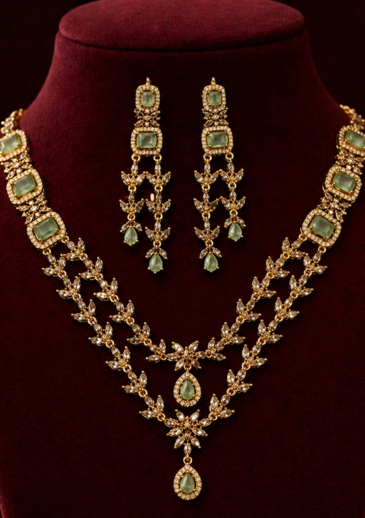 DoubleLayerSeaGreenADNecklace (DLSGADN001)