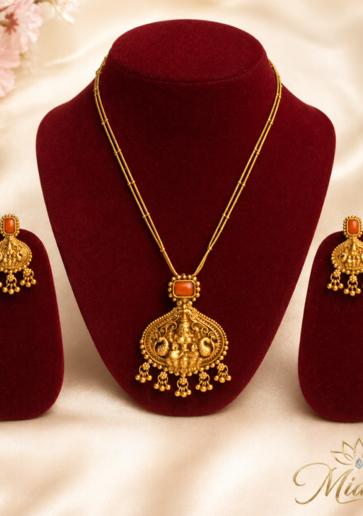 LakshmiPendantDoubleLayerChain(LPDLC001)