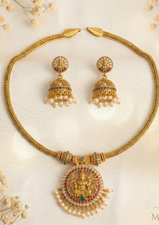 LakshmiPendantNecklaceJumka (LPNJ001)