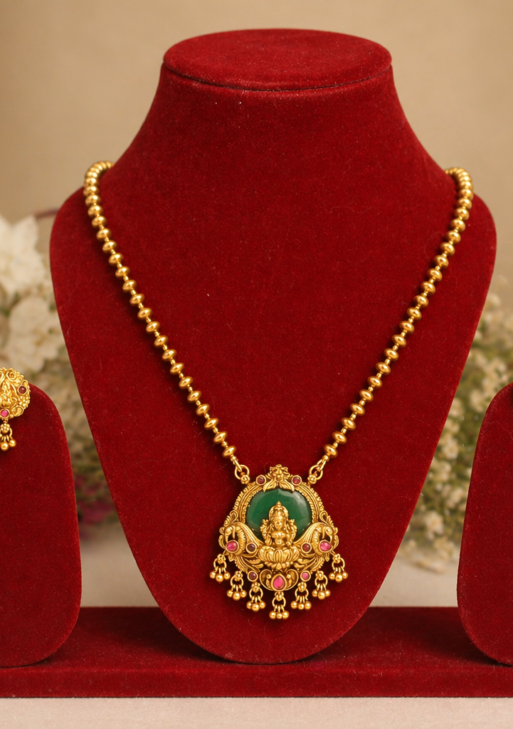 LakshmiPendantNelliLongNecklace (LPNDLC001)
