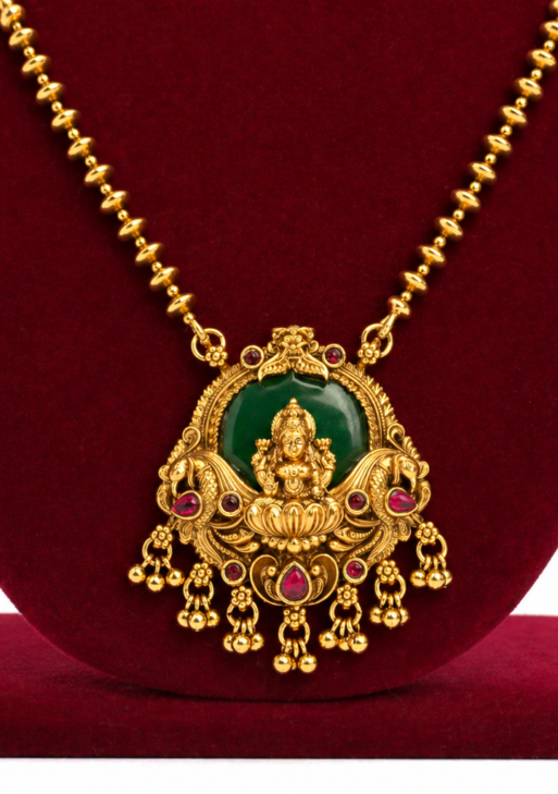 LakshmiPendantNelliLongNecklace (LPNDLC001)